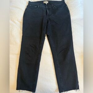 Madewell Mid Rise Perfect Vintage Black Wash Size 31